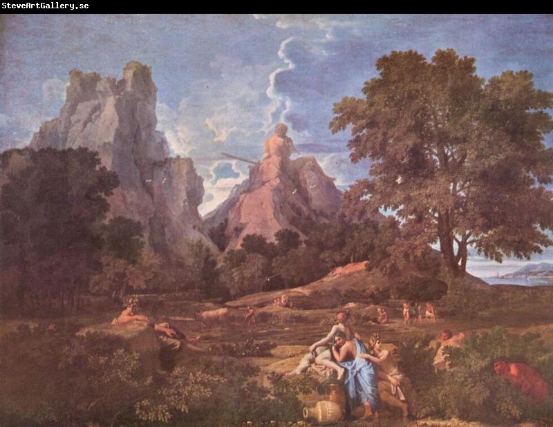 Nicolas Poussin Landschaft mit Polyphem